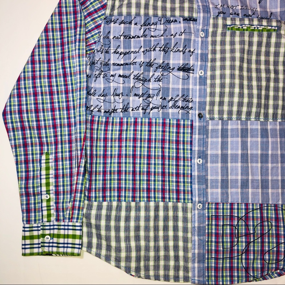 Desigual Patchwork Button Front Large - image 8